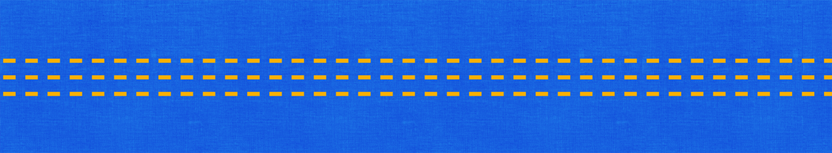 yellow pattern on a blue background