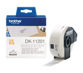The Brother DK-11201 Black on White Label Roll – 29mm x 90mm