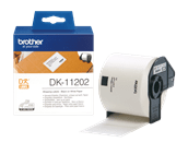 The Brother DK-11202 Black on White Label Roll – 62mm x 100mm. 300 labels per roll.