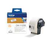 The Brother DK-11208 Black on White Label Roll – 38mm x 90mm  - 400 labels per roll