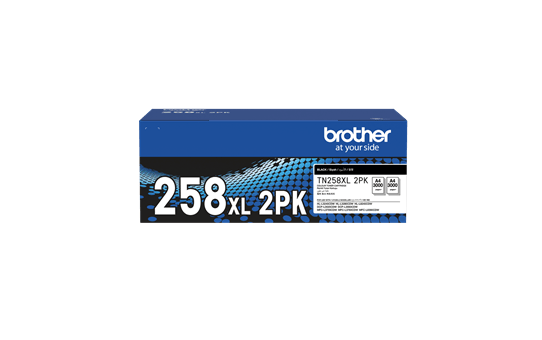 TN258XLBK2PK Black Toner 2-Pack