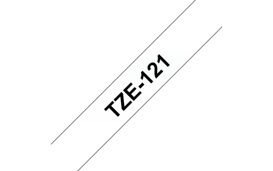 Genuine Brother TZe-121 Labelling Tape Cassette – Black on Clear, 9mm wide 3