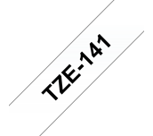 Brother TZe-141 Black on Clear Labelling Tape – 18mm wide
