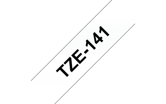 Genuine Brother TZe-141 Labelling Tape Cassette – Black on Clear, 18mm wide 3