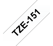 Brother TZe-151 Black on Clear Labelling Tape – 24mm wide