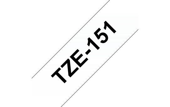 Genuine Brother TZe-151 Labelling Tape Cassette – Black on Clear, 24mm wide 3