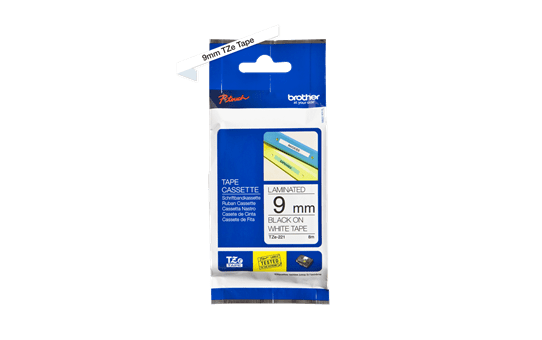Genuine Brother TZe-221 Labelling Tape – Black on White, 9mm wide 2