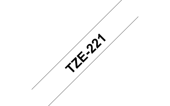Genuine Brother TZe-221 Labelling Tape – Black on White, 9mm wide 3
