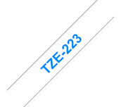 Brother TZe-223 Blue on White Labelling Tape – 9mm wide