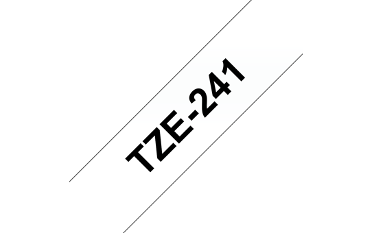 Genuine Brother TZe-241 Labelling Tape Cassette – Black on White, 18mm wide 3