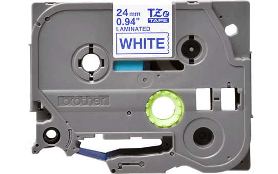 Genuine Brother TZe-253 Labelling Tape Cassette – Blue on White, 24mm wide