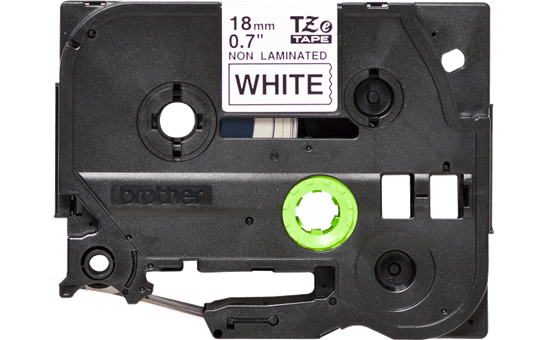 Genuine Brother TZe-N241 Labelling Tape Cassette – Black on White, 18mm wide