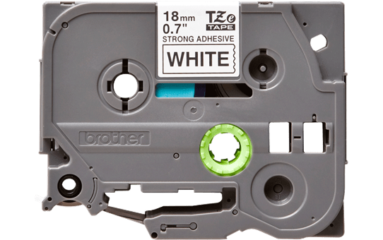 Genuine Brother TZe-S241 Labelling Tape Cassette – Black on White Strong Adhesive, 18mm wide